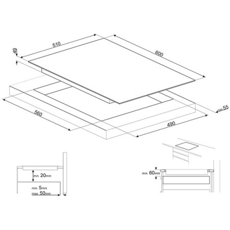 INDUCCION SMEG SI5632D