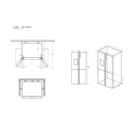 FRIGO HAIER HTF-520IP7 4P.190X90