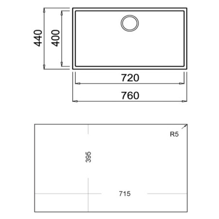 FREG. TEKA  SQUARE 72.40 TG  NEGRO