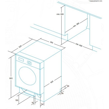 LAVA SECA EDESA EWS-1480-I INTEGR.