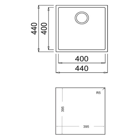 FREG. TEKA  SQUARE 40.40 TG  NEGRO