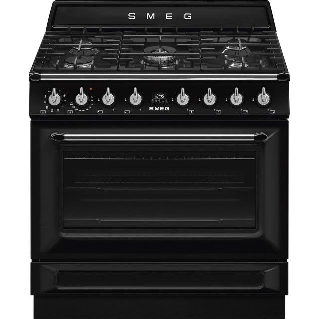 COCINA SMEG TR90GMBL 90CMS.NEGRA