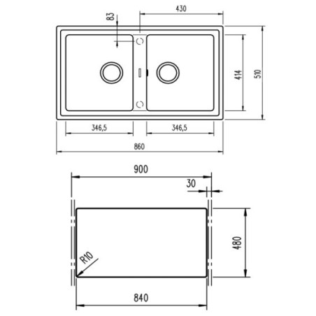 FREG. TEKA  STONE 90 B-TG 2C V.AUTO BLANCO