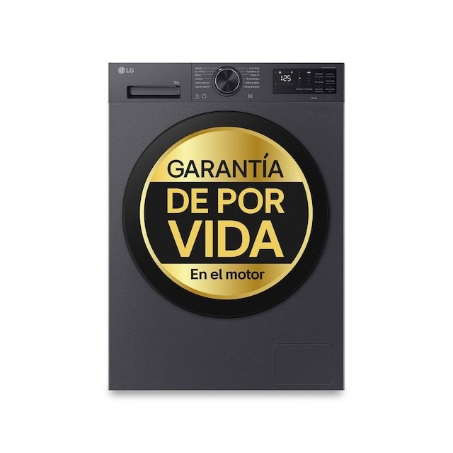 LAVADORA LG F4X5009TBB 9KG.1400RPM.GRAFITO