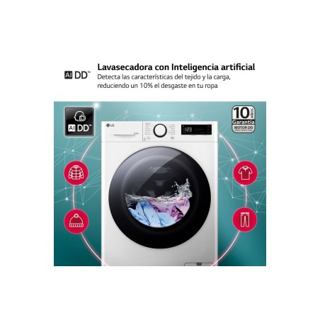 LAVA SECA LG F4DR6010A0W 10 6KG.