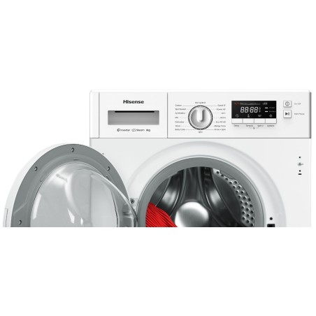 LAVADORA HISENSE WF3M841BWIES INTEGR.8KG.1400RPM