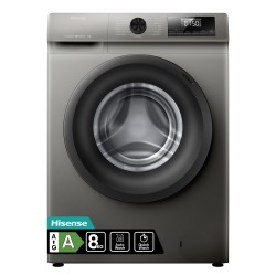 LAVADORA HISENSES WF1Q8041BT INOX 8KG.1400RPM