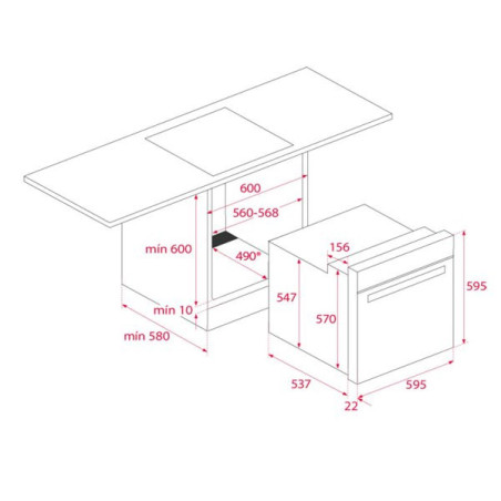 HORNO TEKA HBE 490 ME WH BLANCO