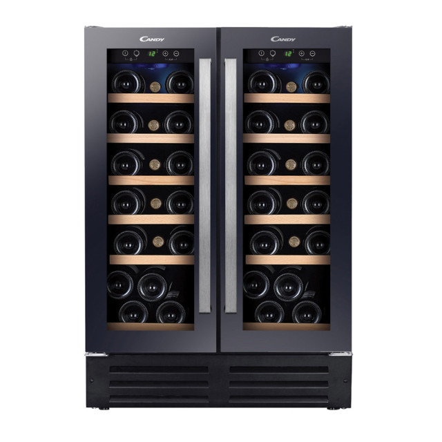 Candy CCVB 60D Nevera de vino Integrado Negro 38 botella(s)