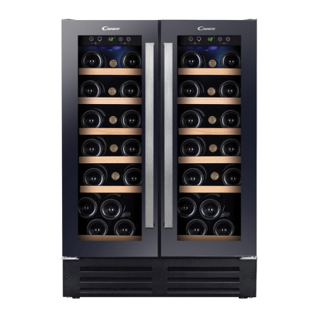 Candy CCVB 60D Nevera de vino Integrado Negro 38 botella(s)