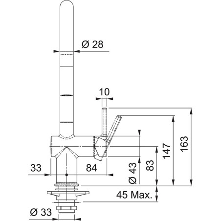 GRIFO FRANKE ACTIVE NEO PULLOUT MATT BK II