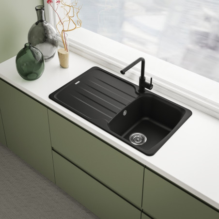 GRIFO FRANKE LINA L PULL-OUT NEGRO MATE