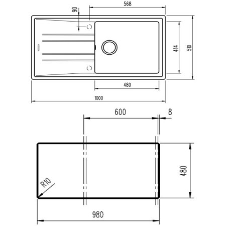FREG. TEKA  STONE 60 L-TG 1C 1E V.AUTO BLANCO