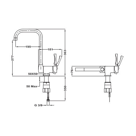 GRIFO TEKA  MTP 984 CROMO