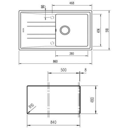 FREG. TEKA  STONE 50 B-TG 1C 1E V.AUTO BLANCO