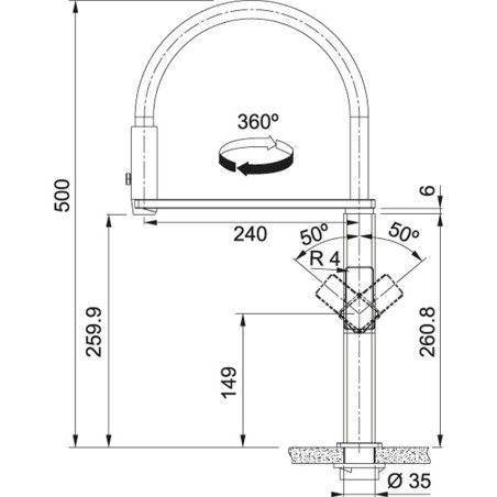 GRIFO FRANKE CENTINOX PLUS