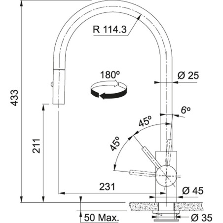 MONOMANDO EOS PULL-OUT ANTRACITA