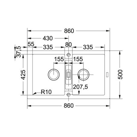 FREG.FRANKE MARIS MRG-620 ONYX