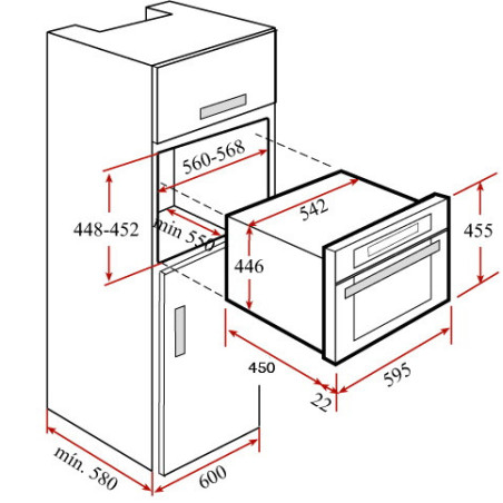 HORNO TEKA HKL 970 SC VAPOR COMBI INOX