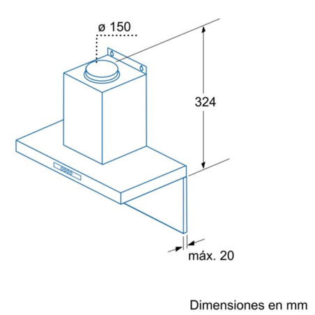 CAMPANA BALAY 3BC891M 90CMS. INOX