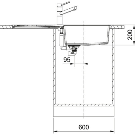 FREG. FRANKE SIRIUS S2D611L CARBONE