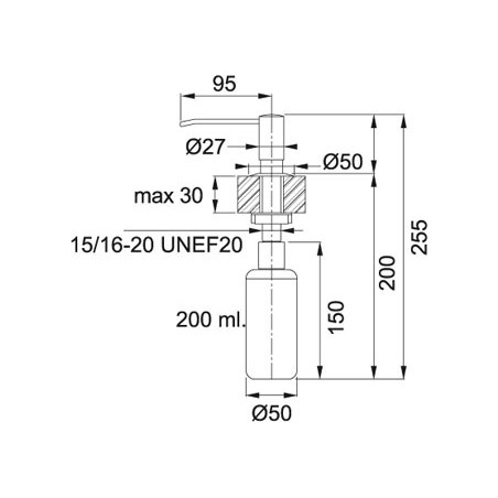DISPENSADOR FRANKE JABON NOVINOX