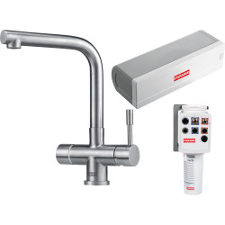 GRIFO FRANKE MONDIAL 4 EN 1 ELECTRONICO INOX 5L