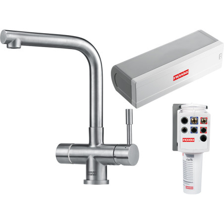GRIFO FRANKE MONDIAL 4 EN 1 ELECTRONICO INOX 5L