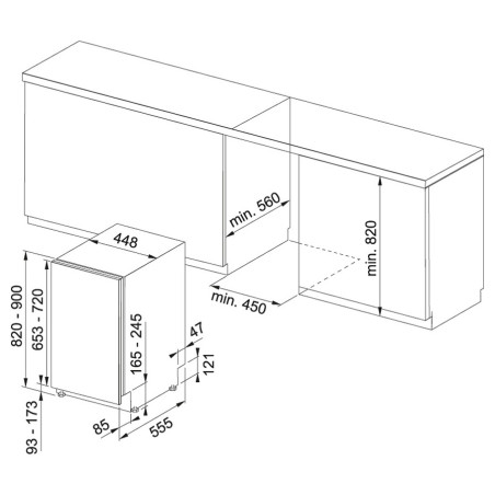 LAVAVAJILLAS FRANKE FDW 4510 E8P 45CMS. A++