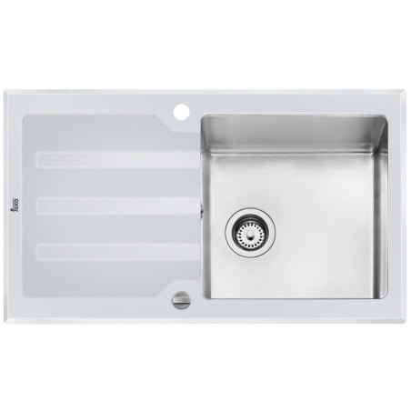 FREGADERO TEKA LUX 1C 1E 86 BLANCO