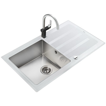 FREGADERO TEKA LUX 1C 1E 86 BLANCO