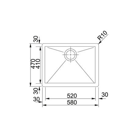 FREG. FRANKE PLANAR ZERO PPX 21058