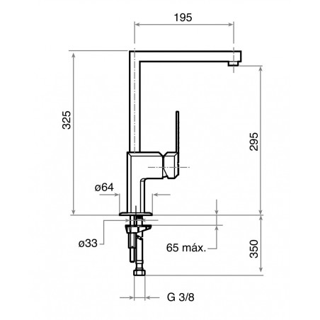 GRIFO TEKA MZX CROMO EXPRESSION