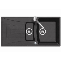 FREGADERO UNIVERSO 60 GT 1½C 1E NEGRO METALICO