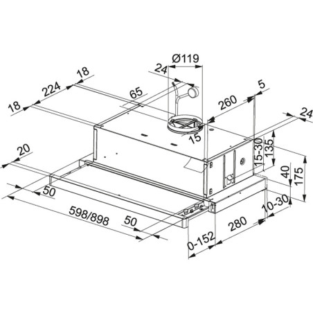 CAMPANA FTC 912 XS LED1 FRANKE