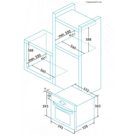 HORNO EDESA EOE-5010 X
