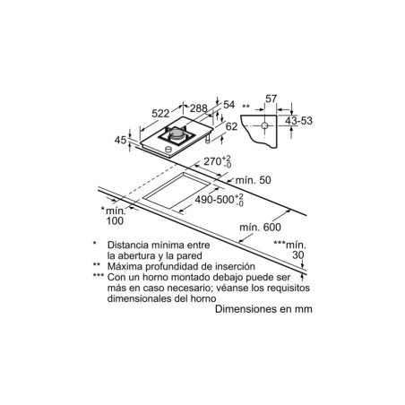 PLACA BALAY 3ETG631HB MODULAR 1G.30CMS.