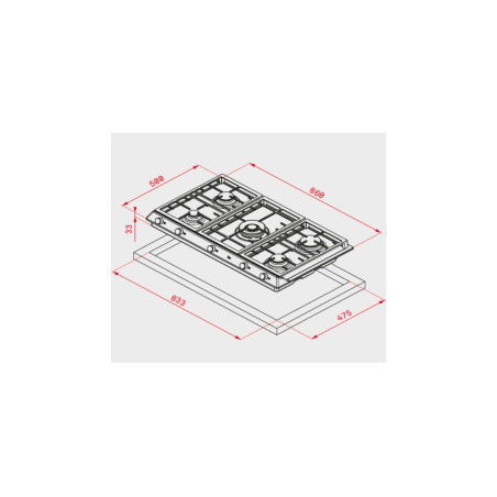PLACA TEKA  EX 90.1 5G AI AL DR CI NAT (E1)