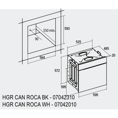 HORNO CATA HGR110ASWH CAN&ROCA