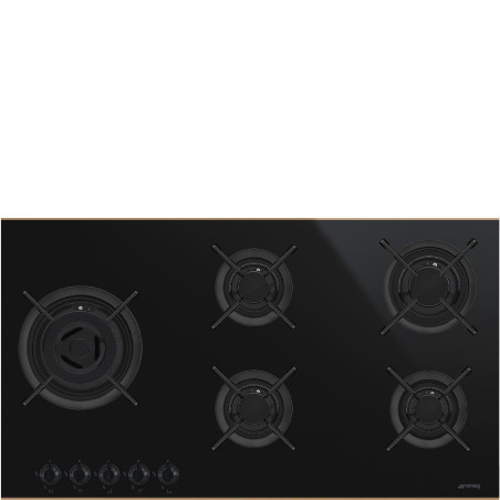 PLACA SMEG PV695LCNR CRISTAL GAS.5Z.90CMS