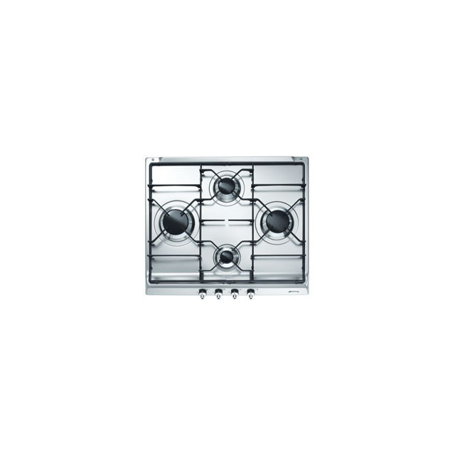 ENCIMERA SMEG SE60S3 gas 60 cm 4 fuegos Mandos fro