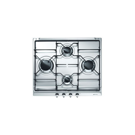 ENCIMERA SMEG SE60S3 gas 60 cm 4 fuegos Mandos fro