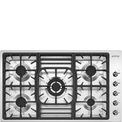 ENCIMERA SMEG PGF954 gas 90 cm 5 fuegos Mandos lat