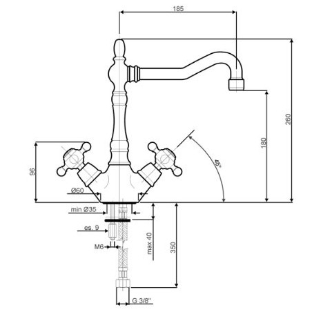 GRIFO SMEG MIR8CR