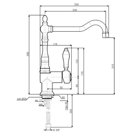 GRIFO SMEG MIR6CR