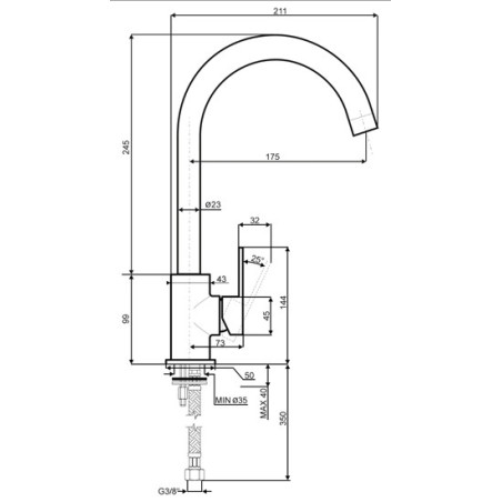GRIFO SMEG MI4CR