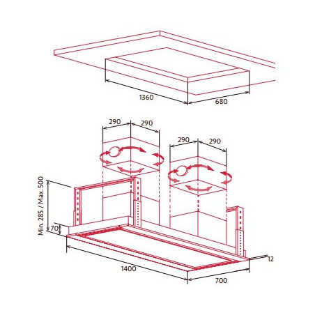 CAMPANA NODOR NorBreeze ISLA DEIMOS 1400 TWIN RF