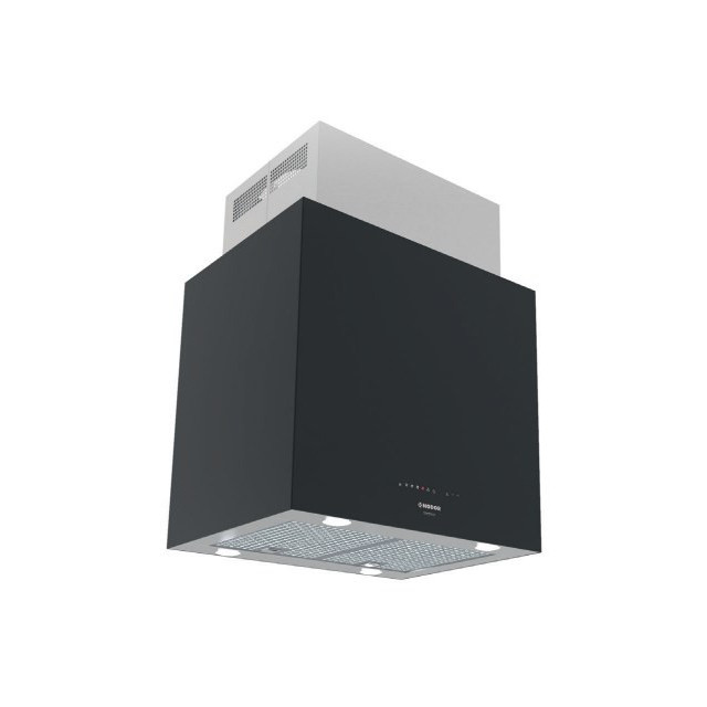 CAMPANA NODOR NorBreeze ISLA CUBE GLASS ECO 60 BK