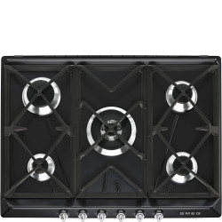 PLACA SMEG SR975NGH GAS 5Z.70CMS.NEGRA