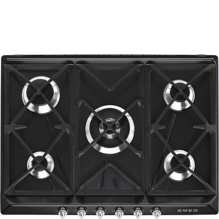 PLACA SMEG SR975NGH GAS 5Z.70CMS.NEGRA